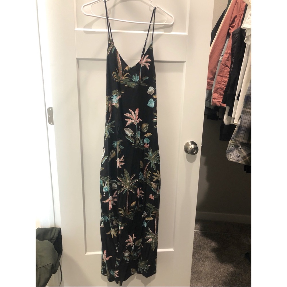 Black floral dress from Old Navy